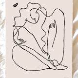 India ink "Figure of Aphrodite" in limited edition