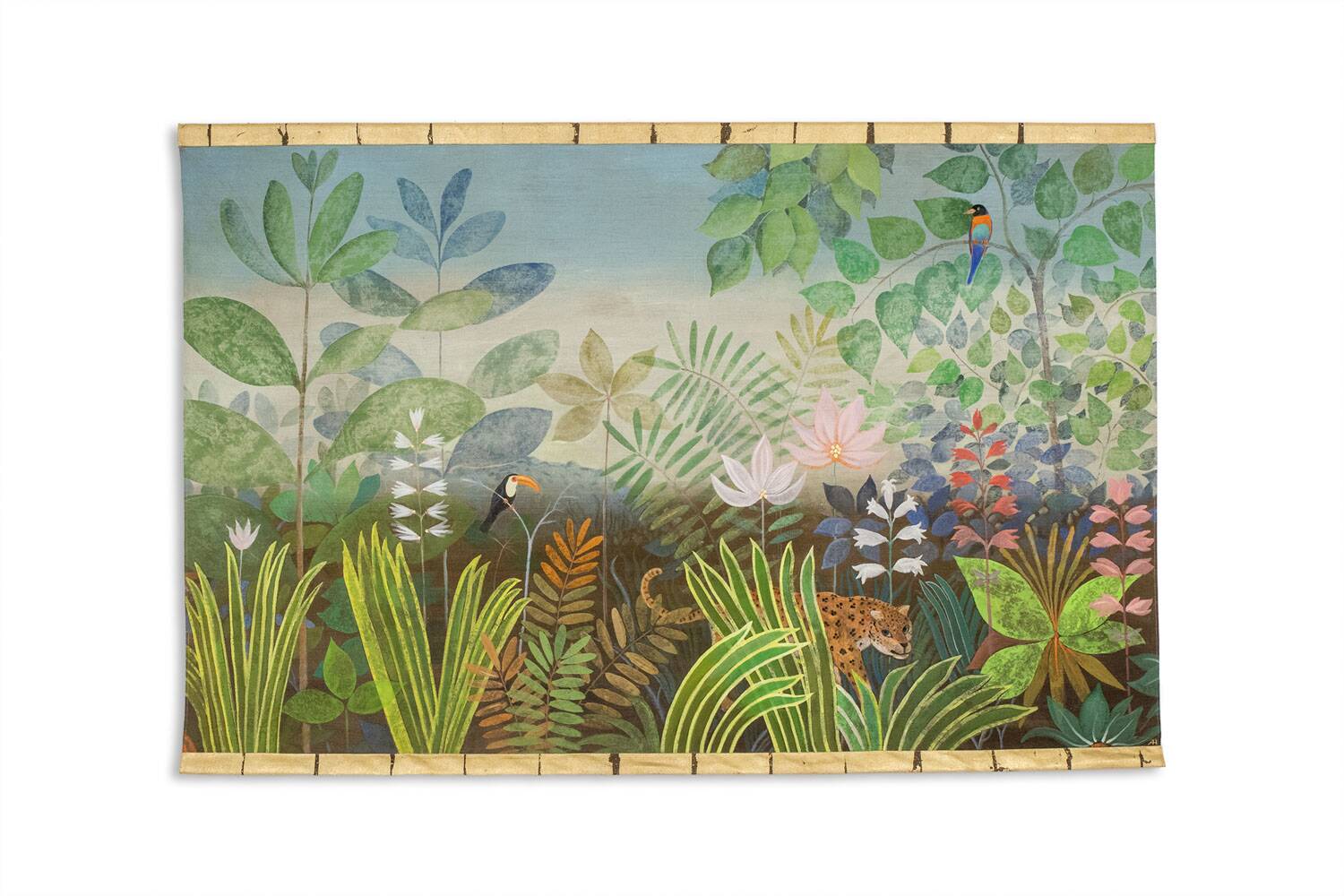 Large acrylic painting on linen canvas. Contemporary work.