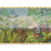 Large acrylic painting on linen canvas. Contemporary work.