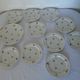 10 plates and 1 dessert dish porcelain desserts from Limoges small flowers