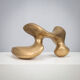 Abstract biomorphic bronze sculpture by Felix van de Beek, Netherlands, 1980s