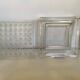 Vase pique fleurs lucite et verre switzerland