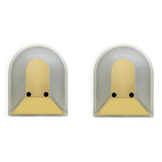 Pair of Modern Italian Sconces "Tesi" by Roberto Fiorato for Prisma, 80s