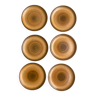 6 assiettes Longchamp motif spirale