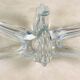 Adorable fruit bowl or centerpiece or flower bowl in translucent crystal - 1960