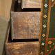 Antique Swedish commode hand-painted, two drawers out of three.