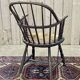 19th century English armchair in 19th century elm and beech