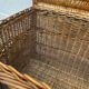 Woven wicker basket