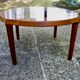 Organic round coffee table in solid teak by john boné for michael laursen denmark 1960