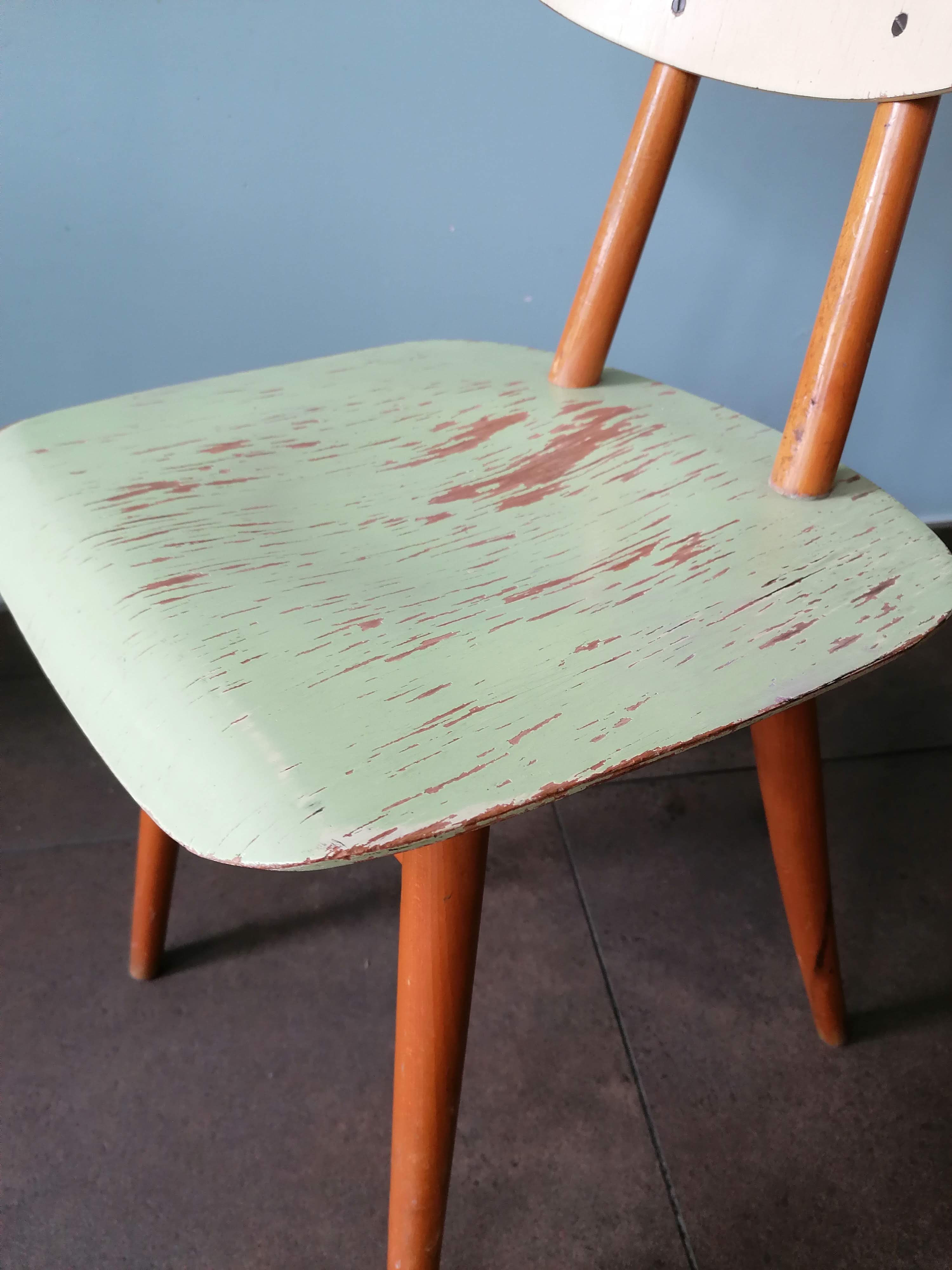 Vintage wooden chair, Ton (Thonet) ex Czechoslovakia, 1960