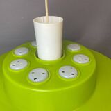 Large Space Age green hanging lamp