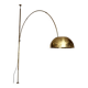 German Postmodern Vintage Brass Arc Floor Lamp with Clamp Rod attributed to Florian Schulz, 1970s