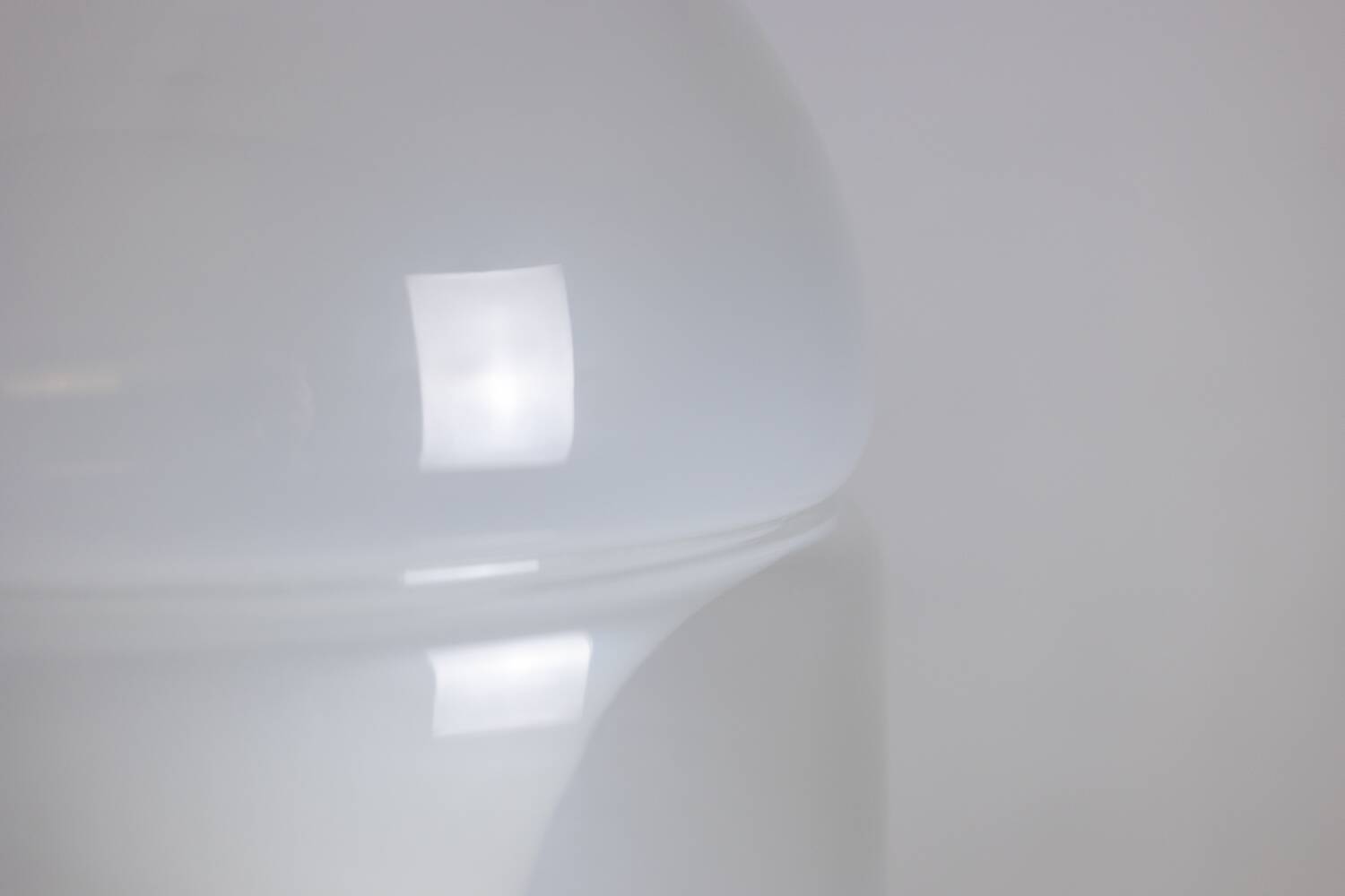 Carlo Nason.  Lampadaire LT316 en verre opalescent blanc de Murano