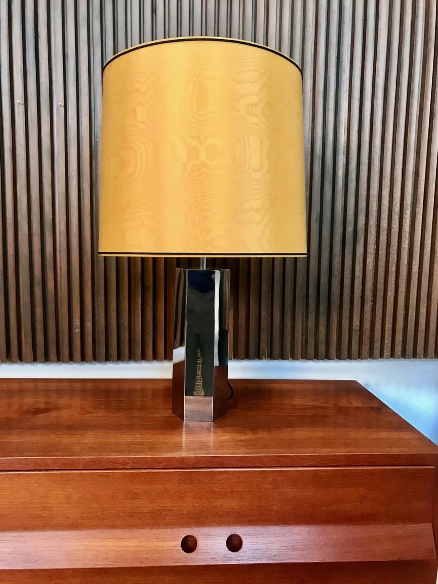 Sculptural Chromed Table Lamps by Ingo Maurer for Design M, 1960s, Set of 2