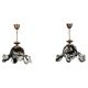 Pair of Murano Glass Pendant Lights, Italy, 1960s