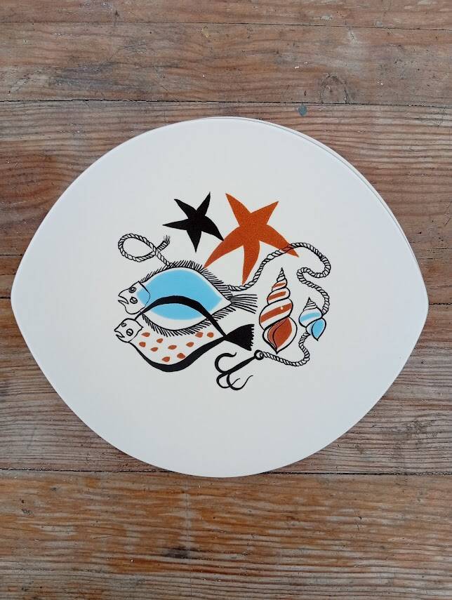 6 fish plates Salins
