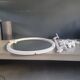 White enameled cast iron bathroom set