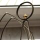 Vintage steel and brass magazine rack – 1980s