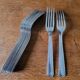 11 Fourchettes en Métal Argenté Orfèvre DAM  20.5 cm