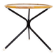 Mid-century bamboo, metal, and glass side table - Netherlands 1960s