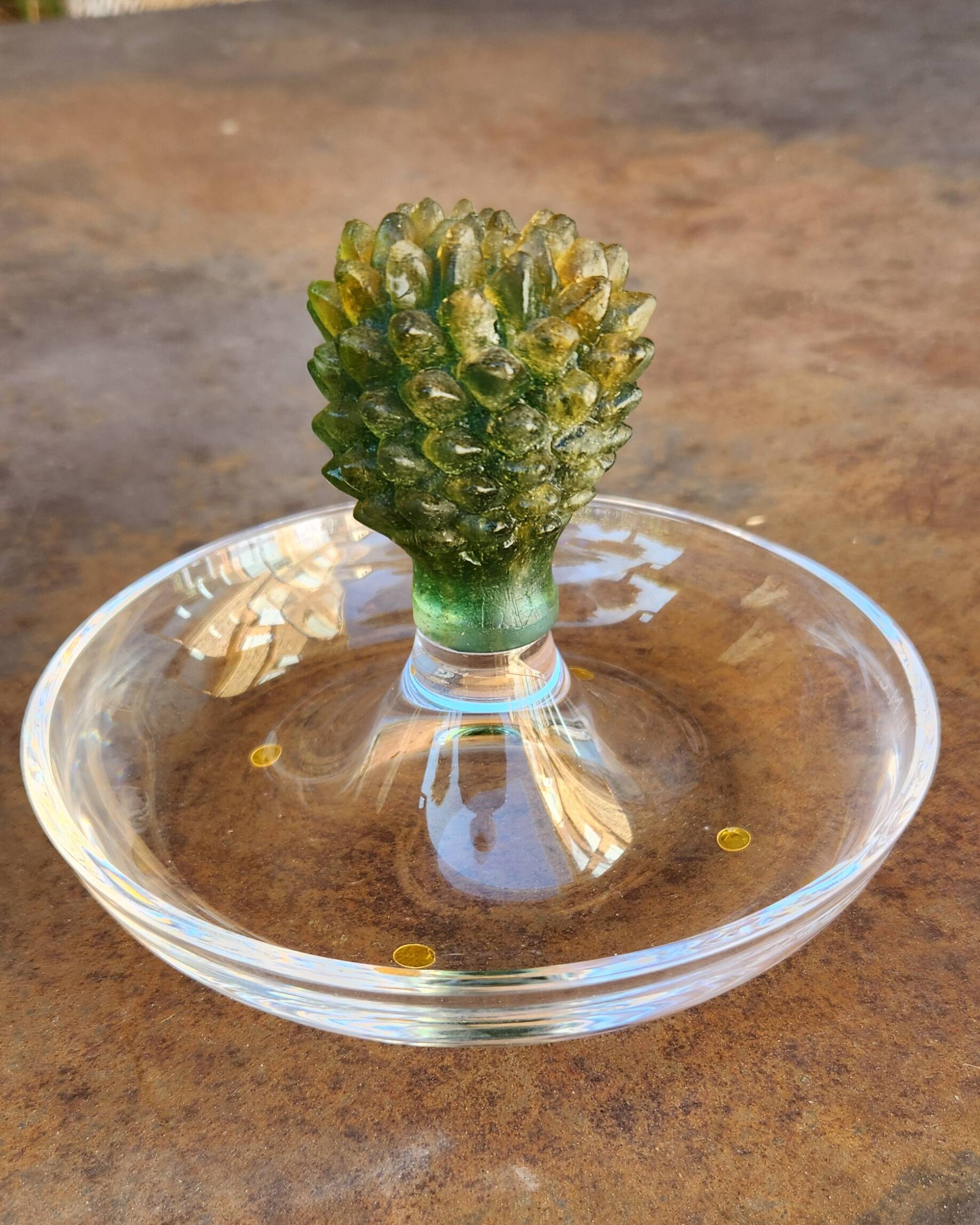 "Cactus" bowl in crystal and glass paste - Daum, Hilton McConnico