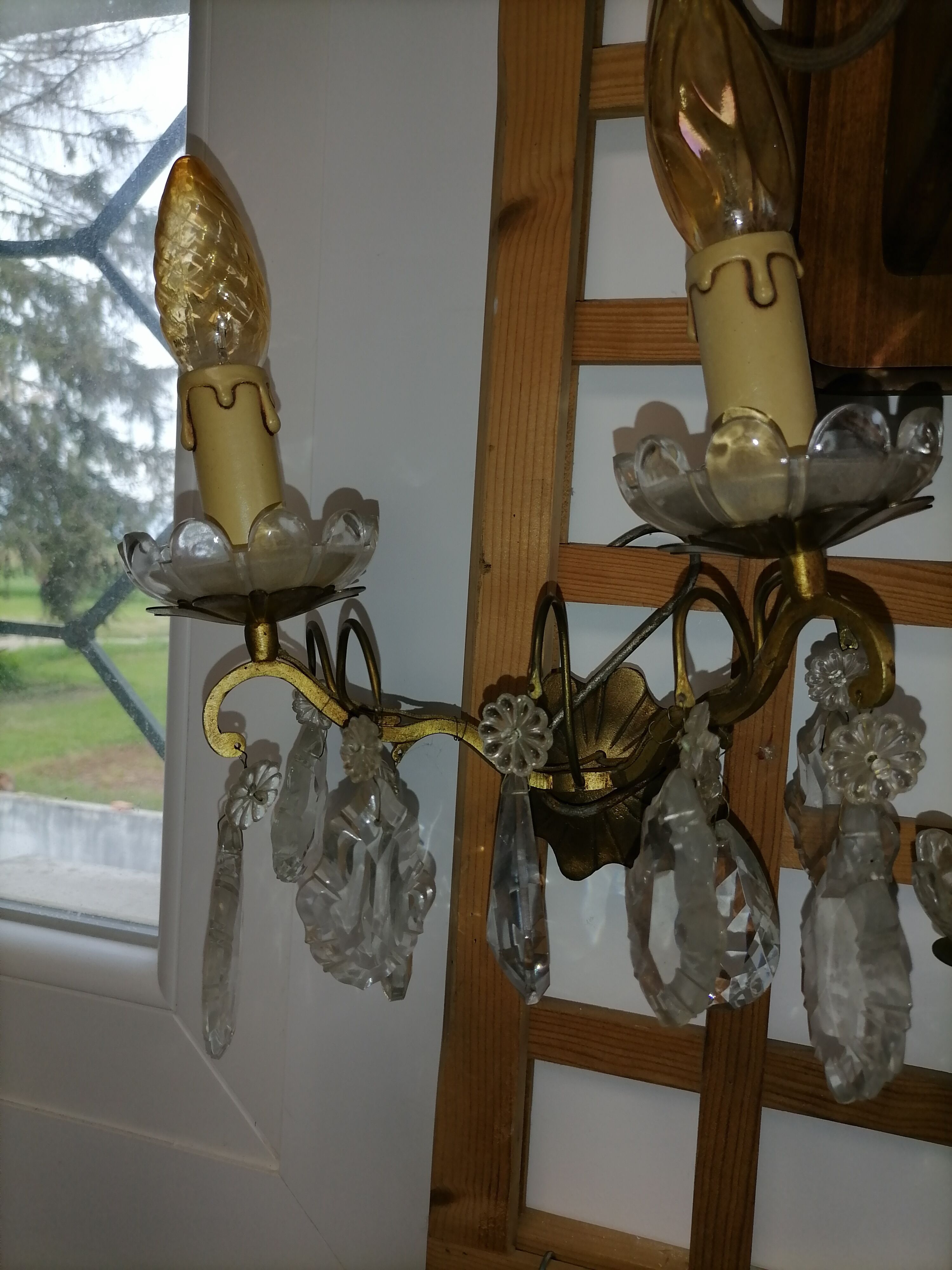 Pair of wall lamps