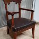 Fauteuil de bureau en acajou