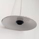 Pair of vintage enamelled sheet metal industrial pendant lights