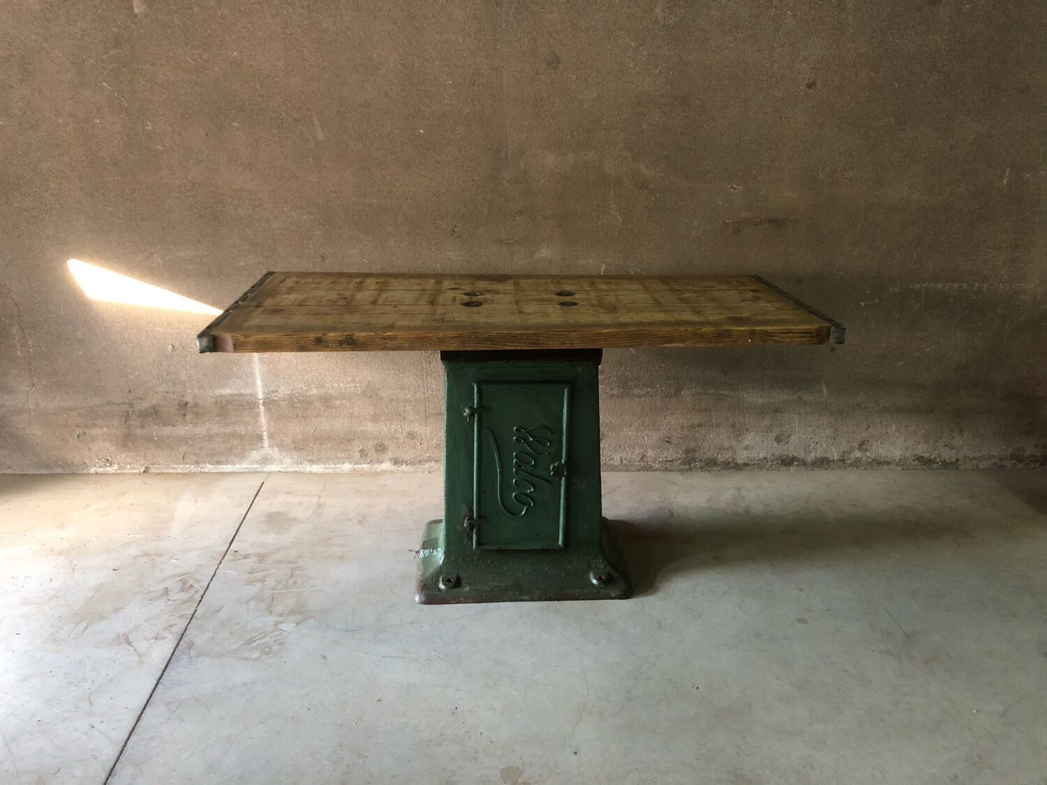 Industrial dining table