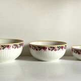SALAD BOWLS Porcelain MEHUN Art Deco Decor