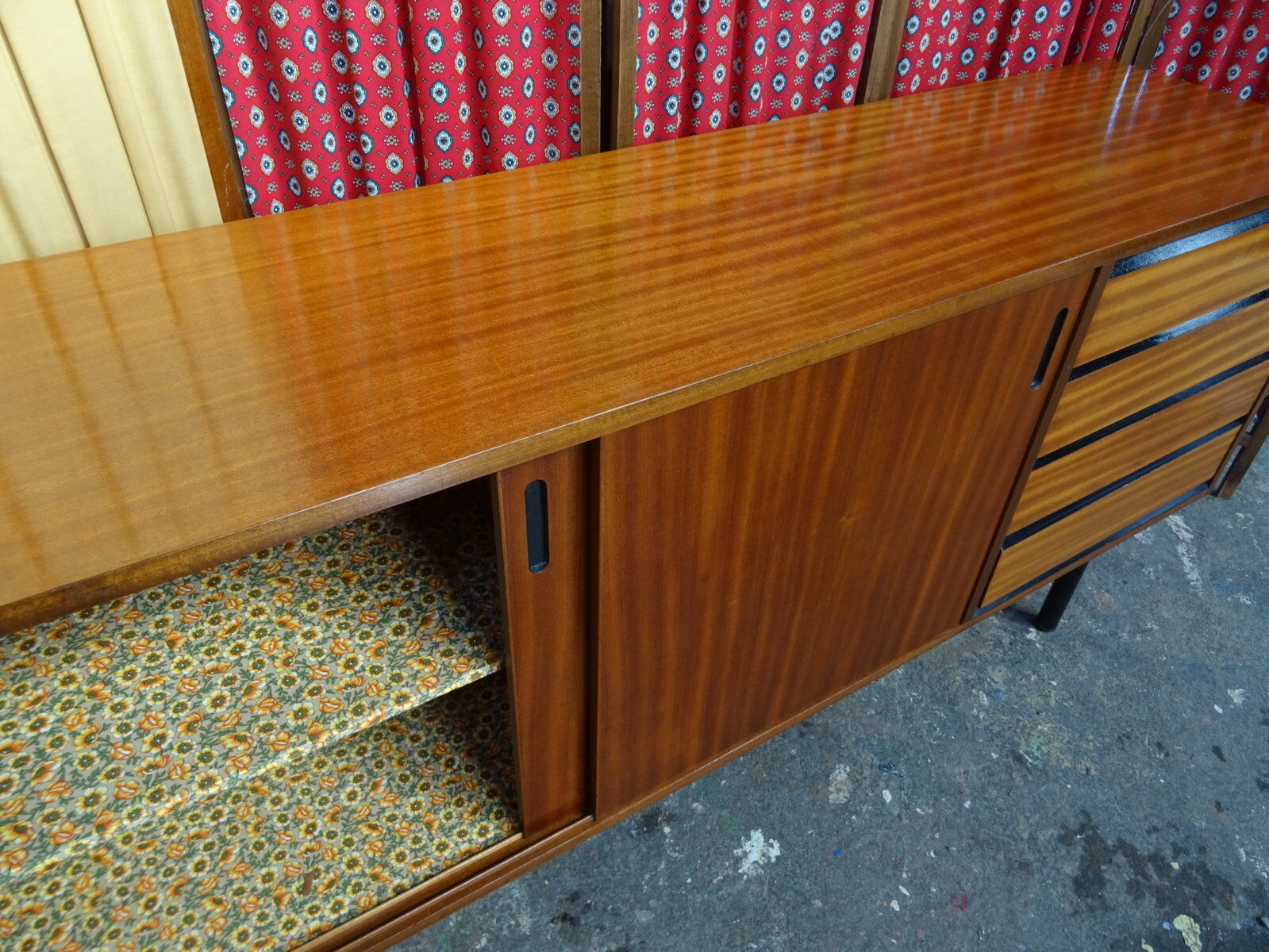 Scandinavian sideboard sliding doors