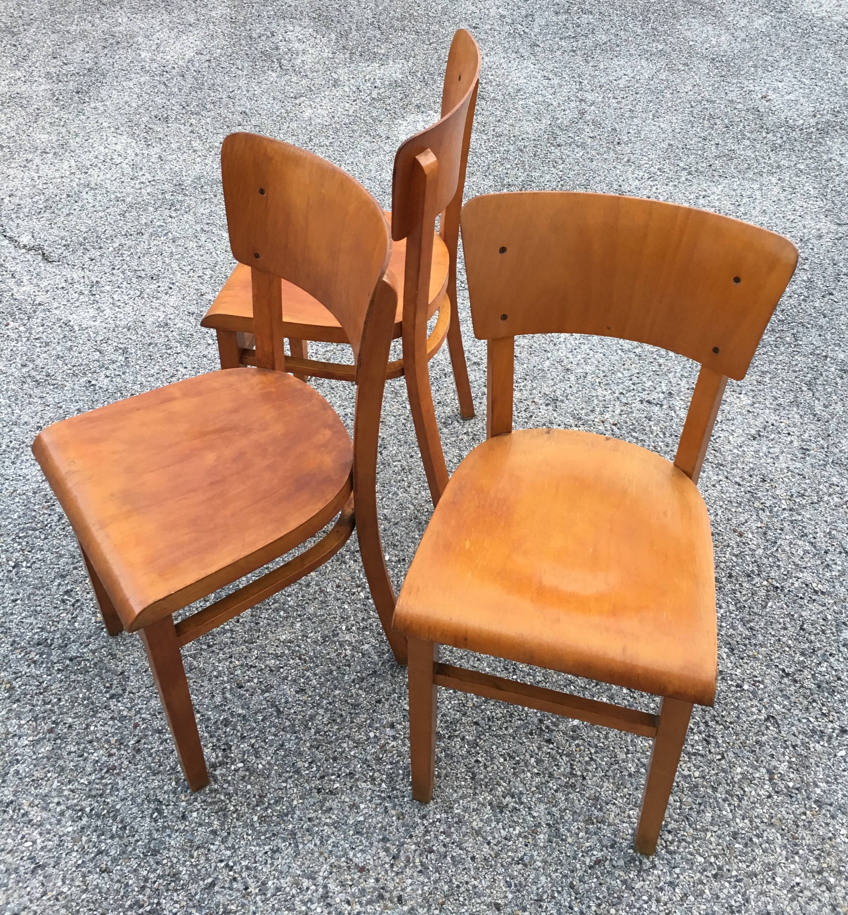 Ensemble de 3 chaises Thonet