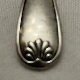 Silver metal sauce spoon
