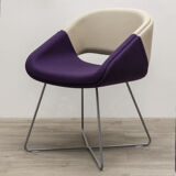 Lounge chair orangebox beige and violet