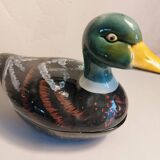 Ceramic duck emptier by Michel Caugant