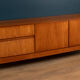 Retro Teak 1960s White & Newton Style S Form Sideboard Cabinet On Hairpin Legs