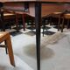 Vintage table formica feet metal extension cords
