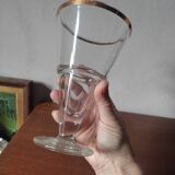 Vase conique en verre La Rochère