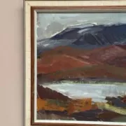 Swedish Oil on Canvas – “Mountains and Water” – Signed – Vintage & Framed