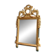 Miroir à fronton en bois doré ☐ 100 x 58 cm