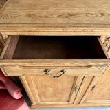 Large antique high oak sideboard