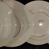 4 earthenware dinner plates OKAN model from Longchamp TERRE DE FER