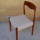 Set of 6 chairs Scandinavian teak by Niels Otto Møller