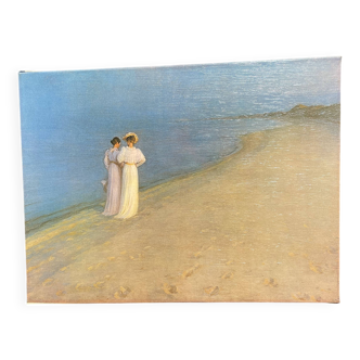 Reproduction de "deux femmes sur la plage de Skagen"