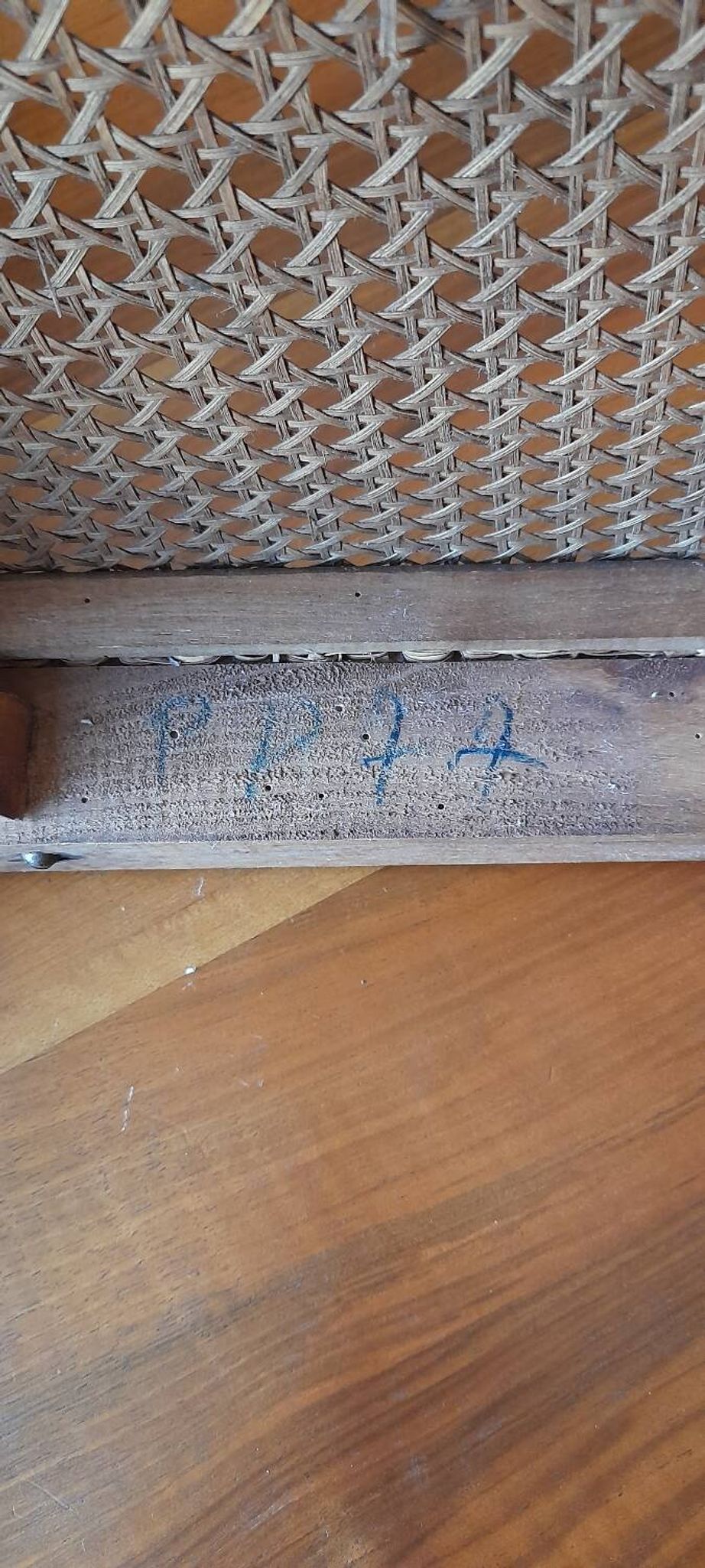 6 chaise cannelé essence poirier Louis 16
