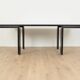 Postmodern desk from the 1980s in black stained ash veneer