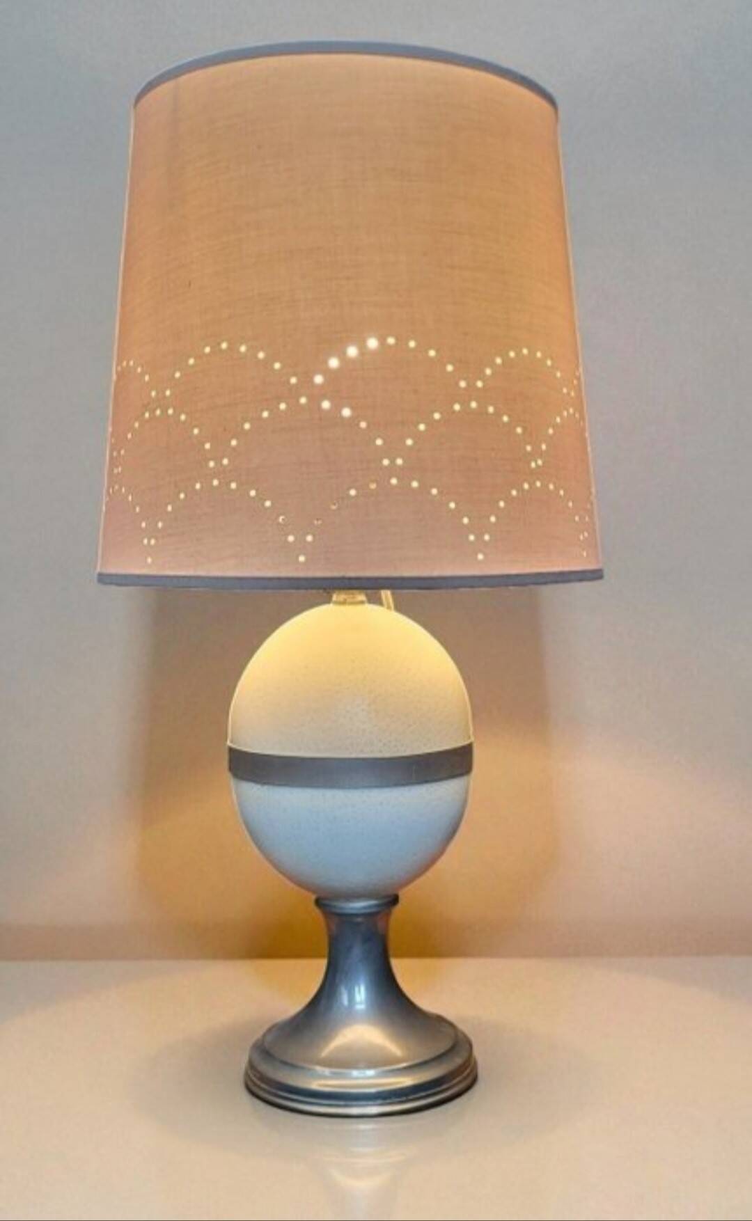 Ostrich Egg Lamp by Christian Dior