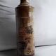 Vase vintage en grès avec un décor naif