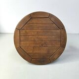 Table basse vintage de style brutaliste danois en chêne, années 1960