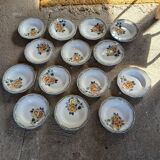 Antique tableware set from Digoin and Sarreguemines
